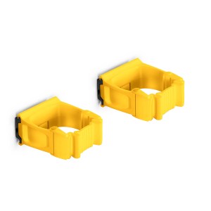 Vikan Toolflex One Holder TF2-7 Yellow - 2-Pack with Wall Adapter for Efficient Tool Organization